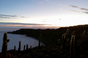 Solopgang over Isla Incahuasi