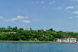 Jesus statuen der kigger ind over Havana