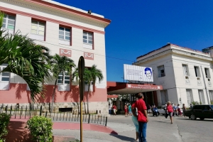 Et hospital hvor der i Cuba er gratis adgang for befolkningen