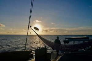 Solnedgang i Stillehavet