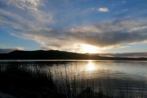 Solnedgang over Titicacasøen