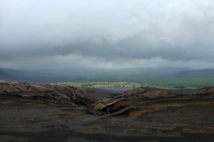 Det golde område omkring Mount Yasur