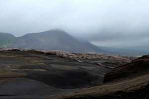 Det golde område omkring Mount Yasur